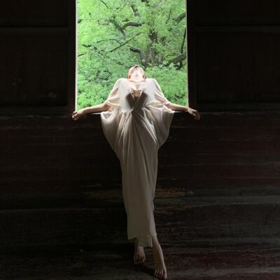 新中式套装晨袍古希腊女