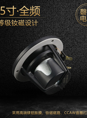 2.5寸全频喇叭单元镁铝音盆钕磁强磁高保真原汁原味RF75W-04