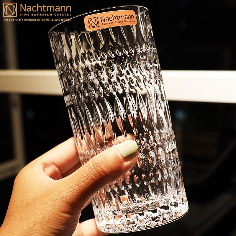 德国进口NACHTMANN水晶玻璃洋酒杯威士忌杯茶啤酒果汁牛奶水杯子