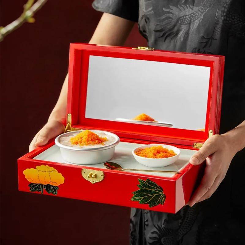 创意中式红意境菜网红火锅虾滑肥牛酥肉盘位上餐具点心盒高档餐具,餐饮具,盘,淘宝优惠券,粉丝福利购,淘宝优惠卷