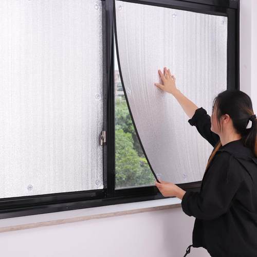 阳光房防晒隔热膜阳台家用贴纸玻璃窗户遮光板铝箔遮阳膜防晒贴膜