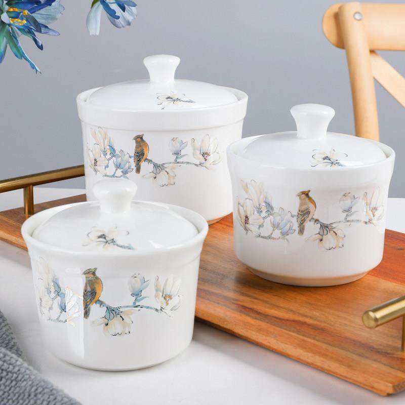 6个骨瓷炖盅汤盅带盖补品汤碗炖罐隔水盅小炖盅燕窝陶瓷汤煲炖汤,餐饮具,碗,淘宝优惠券,粉丝福利购,淘宝优惠卷