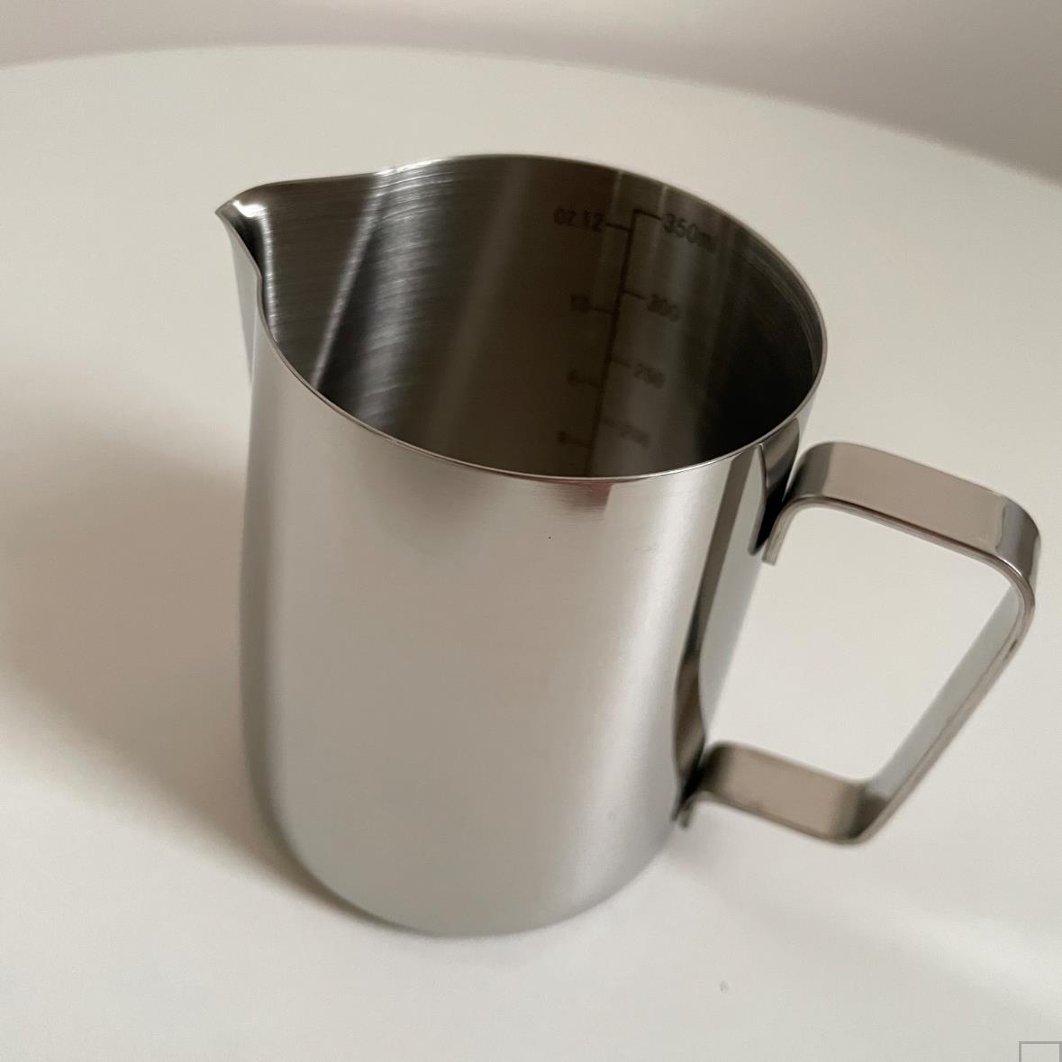 尖嘴拉花缸304不锈钢拉花杯内刻度耐高温牛奶咖啡打奶泡缸咖啡