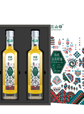 有机野生山茶籽油（油茶籽油）500ml*2瓶礼盒装