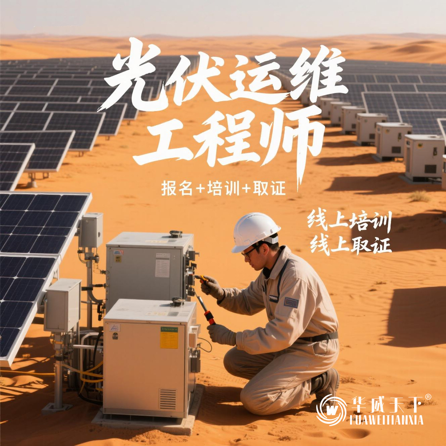 光伏运维工程师报名考试课程学习新职业就业培训