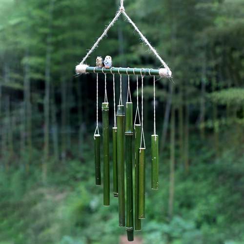 中式竹风铃挂件装饰布置