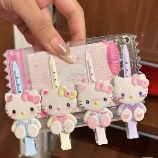 少女心可爱卡通kittyKT猫发夹女侧边刘海夹子头饰发卡发饰鸭嘴夹
