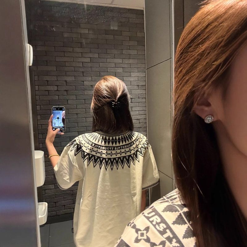 美式复古个性织带短袖t恤女2025夏季新款设计感半袖独特绝美上衣