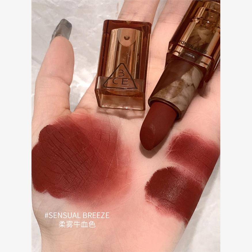 韩国3ce口红琥珀透明管显