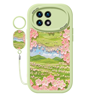 油画动物适用红米k70手机壳k70pro潮K40e小米K50游戏redmi液态note12/13增强版k60por硅胶11t至尊redmik30