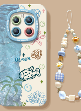 海洋世界适用荣耀magic7手机壳新款华为magic6pro套magic5液态硅胶6sr保护por全包4镜头honor外壳3软