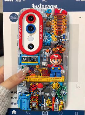 马里奥乐高适用vivos19手机壳s18pro新款s15全包s17镜头vivo硅胶液态s16e套vivi女s10por新品viv0s12曲屏viv0