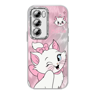 闪粉四叶草适用oppoReno12手机壳Reno11pro新款reno9羽纱reno10保护套oppofindx7ultra隐形支架findx6系列x5