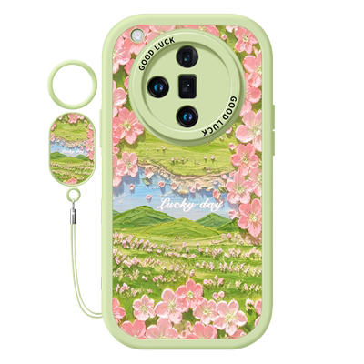 油画动物适用oppofindx7手机壳新款findx7保护套findx7ultra全包硅胶X3液态oppo防摔fidnx5por软findx6pro