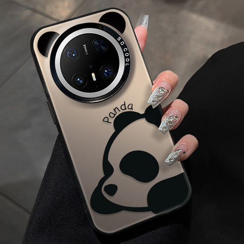 睡觉熊猫适用华为mate70pro手机壳新款mate70套硅胶por超薄mata60防摔rs镜头全包mete50软mt魅特40pro+外壳88