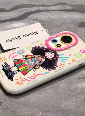 漫画女孩适用华为nova12手机壳nova12pro套nowa9新款11活力版7se透明nova10绿色nove8i女novo6por软12ultra