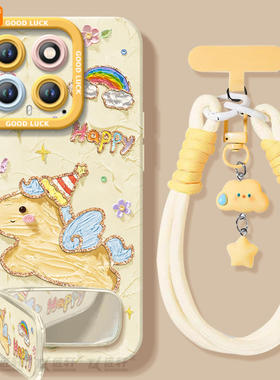 油画小马适用红米Note9手机壳Redmi小米note9pro十新款RedmiNote9全包马年pro+硅胶保护套曲面屏9c后壳