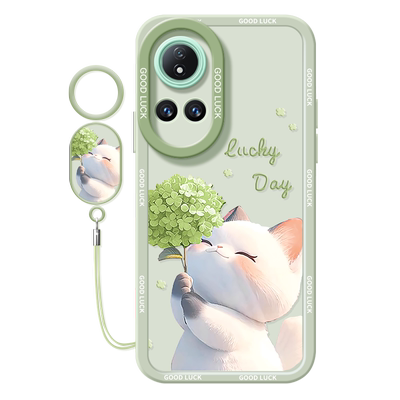 花朵猫咪适用华为nova12手机壳nova12pro套nowa9新款11活力版7se硅胶nova10液态nove8i女novo6por软12ultra