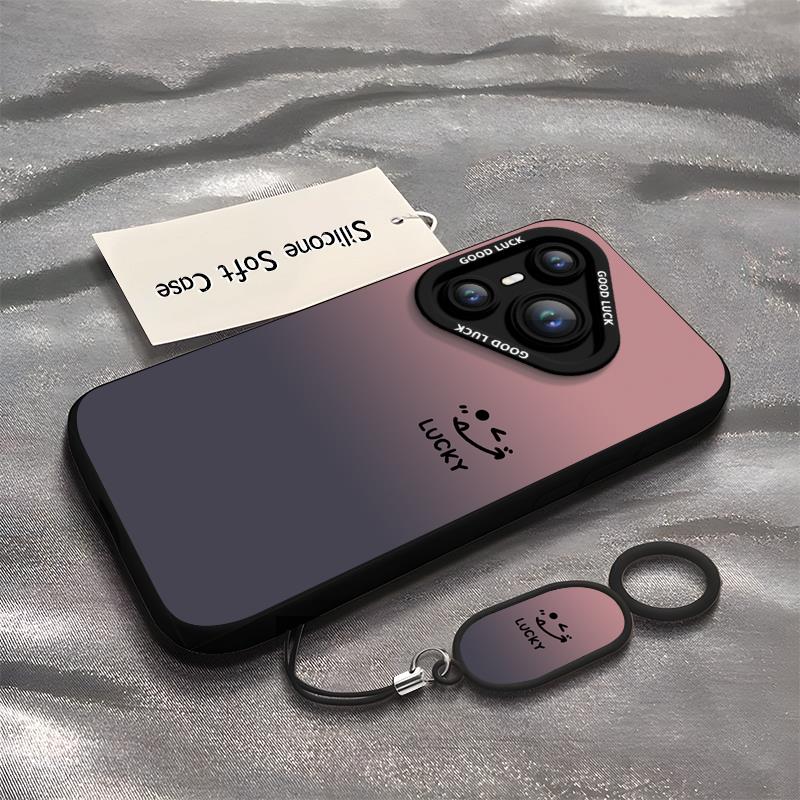 渐变笑脸适用华为pura70手