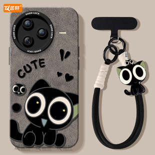 可爱小猫适用红米k80手机壳新款k70pro保护套K40游戏增强版小米K50至尊redmi全包k60por外壳redmik30系列