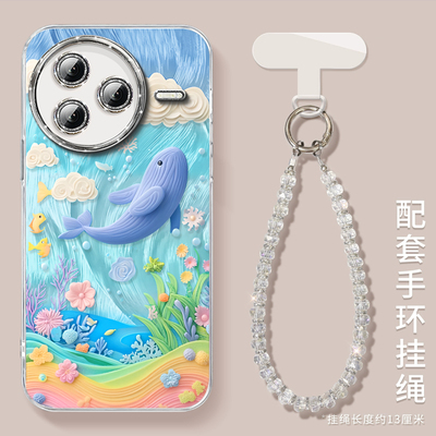 【自带闪粉镜头膜】羽纱防摔壳