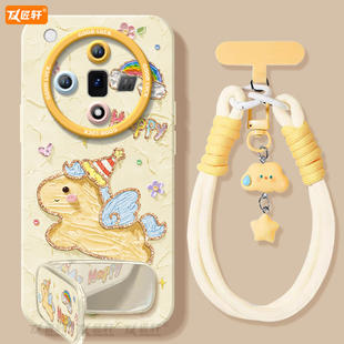 油画小马适用OPPOFindX7手机壳FindX7ultra系列新款保护套Find硅胶oppox7新款findx7全包马年外壳oppo