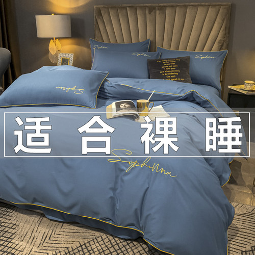 轻奢风四件套水洗棉限时优惠被套