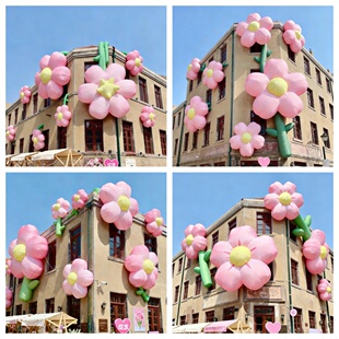 充气花朵气模定制商场悬挂花瓣网红拍照美陈装饰室外卡通气模定制