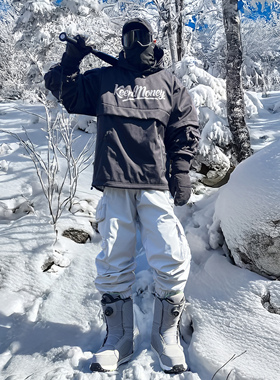 KEEPMONEY美式滑雪服男款套装单板防水保暖小众户外雪服女滑雪装