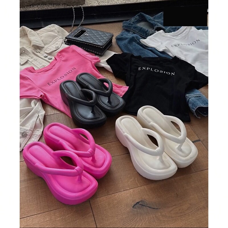 网红厚底拖鞋女夏季外穿人字拖2026新款女生黑色凉鞋女款爆款凉拖