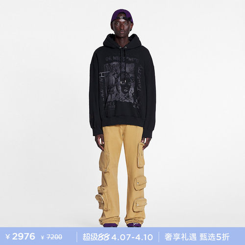 LANVIN浪凡男女同款印花连帽卫衣