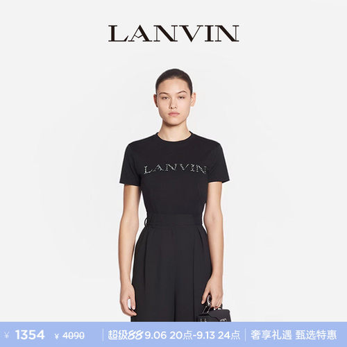 LANVIN浪凡女士简约LOGOT恤