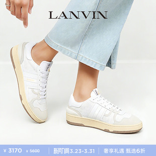 板鞋 LANVIN浪凡 情侣款 简约休闲撞色舒适运动CLAY德训鞋 男女同款