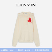 春连帽爱心小猫印花卫衣情侣款 男女同款 新年甄选 LANVIN浪凡