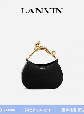 【新年甄选】LANVIN浪凡 女士羊皮手袋单肩手提小猫包CAT HOBO