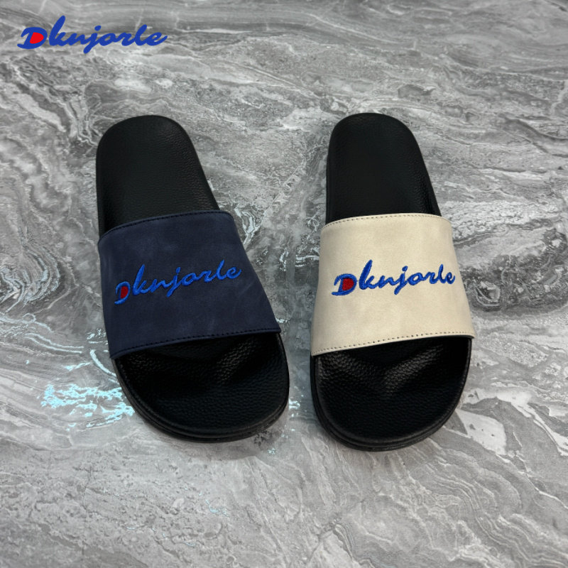 【官方正品】DKNJORLE拖鞋男士欧美休闲高档外穿凉拖鞋软底一字拖