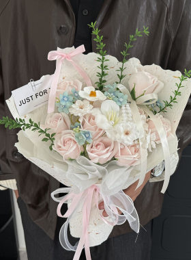 情人节礼物成品玫瑰花束香皂花永生花女孩生日送女友男生闺蜜毕业
