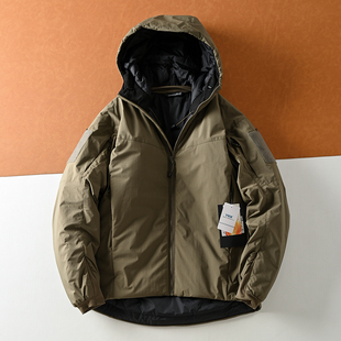 飞禽高端鸟款 P棉填充 冬季男士军版连帽防风防水战术棉衣棉服潮