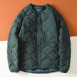 户外山系白山联名男女款超轻保暖无领内胆防风防水羽绒服外套冬季