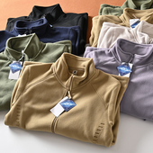 立领抓绒衣男女同款 外贸工厂尾货秋冬双面摇粒绒轻盈保暖夹克外套