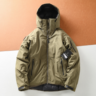 男士 飞禽高端鸟款 冬季 高蓬松充绒 户外滑雪连帽羽绒服 90白鸭绒