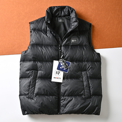 羽绒立领马甲白鸭绒高蓬松