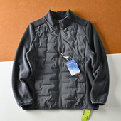 立领拼接热反射鸭绒羽绒服外套 秋冬男士 户外飞禽鸟款 轻量型保暖