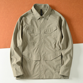 平替 秋季 男士 飞禽鸟款 轻量化压胶防水软壳战术翻领工装 夹克外套