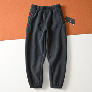 摇粒绒卫裤 棉裤 冬季 双层保暖防风束脚保暖裤 男士 加厚保暖羊羔绒