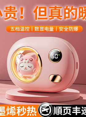 2025新款暖手宝充电二合一迷你小随身携带自发热米手握式学生儿童女生生日礼物便携可爱冬天usb暖宝宝神器款m