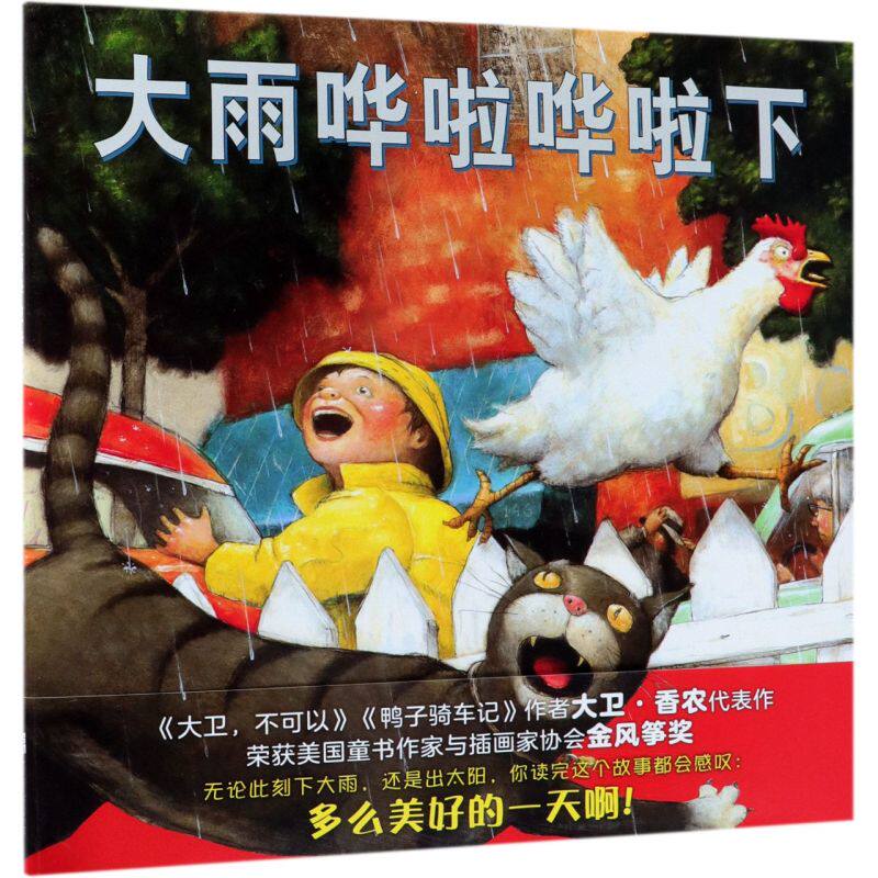 【新华书店正版】正版 大雨哗啦哗啦下 精装绘本 大卫·香农继 儿童
