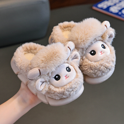 儿童棉拖鞋秋冬季男女童卡通EVA室内居家鞋小孩保暖亲子宝宝棉鞋