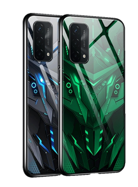 黑色战士适用于oppoa93手机壳a92s男a56/a57/a58x/a59/a55/a53/a52新款a96/a97/a95玻璃A91/a79/a73/a72潮套