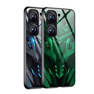 黑色战士适用vivoiqooneo9手机壳男neo7新款iQOOneo8pro炫酷Neo6se玻璃neo3全包Neo5活力版防摔855竞速版潮套